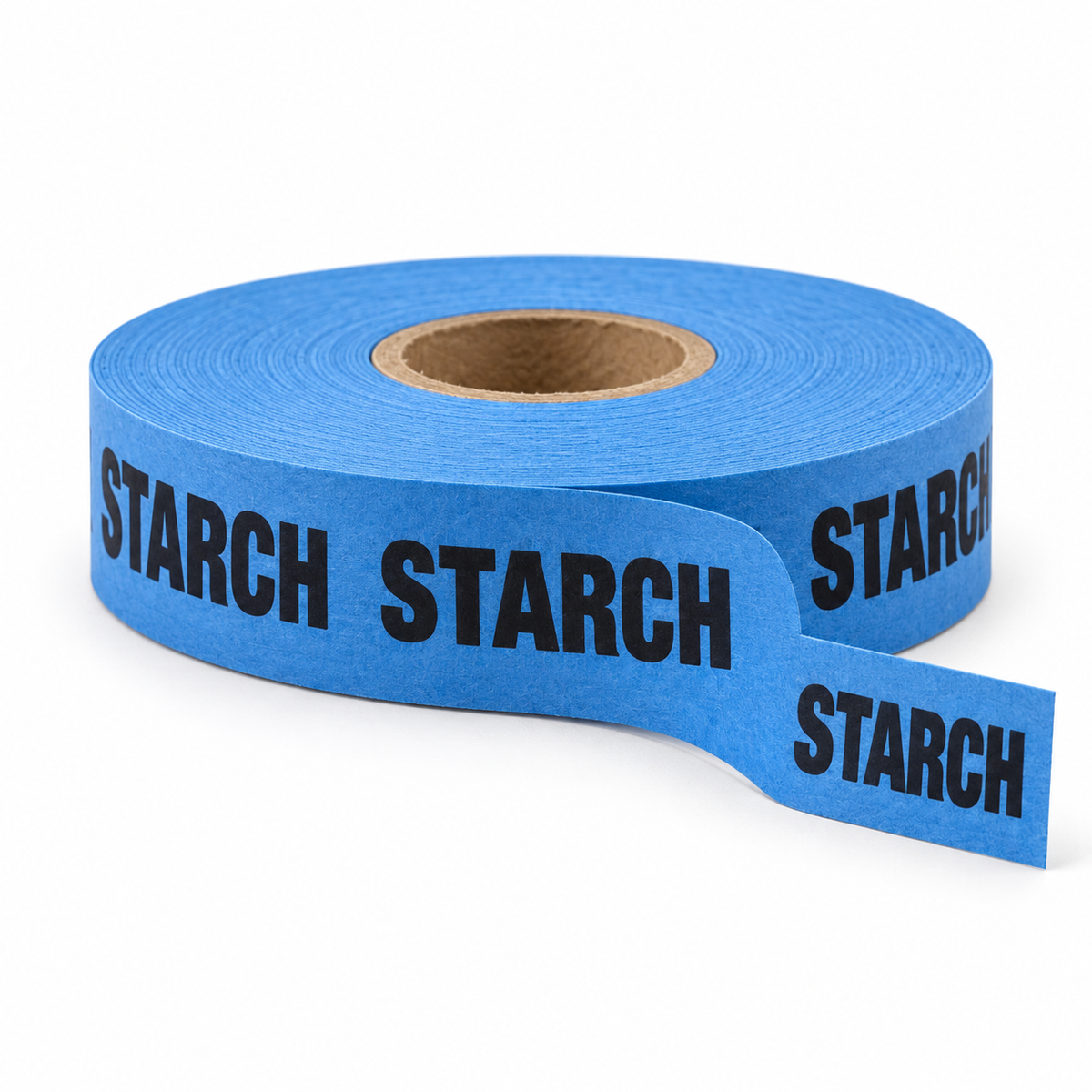 STARCH printed laundry instruction tape in blue — product illustration