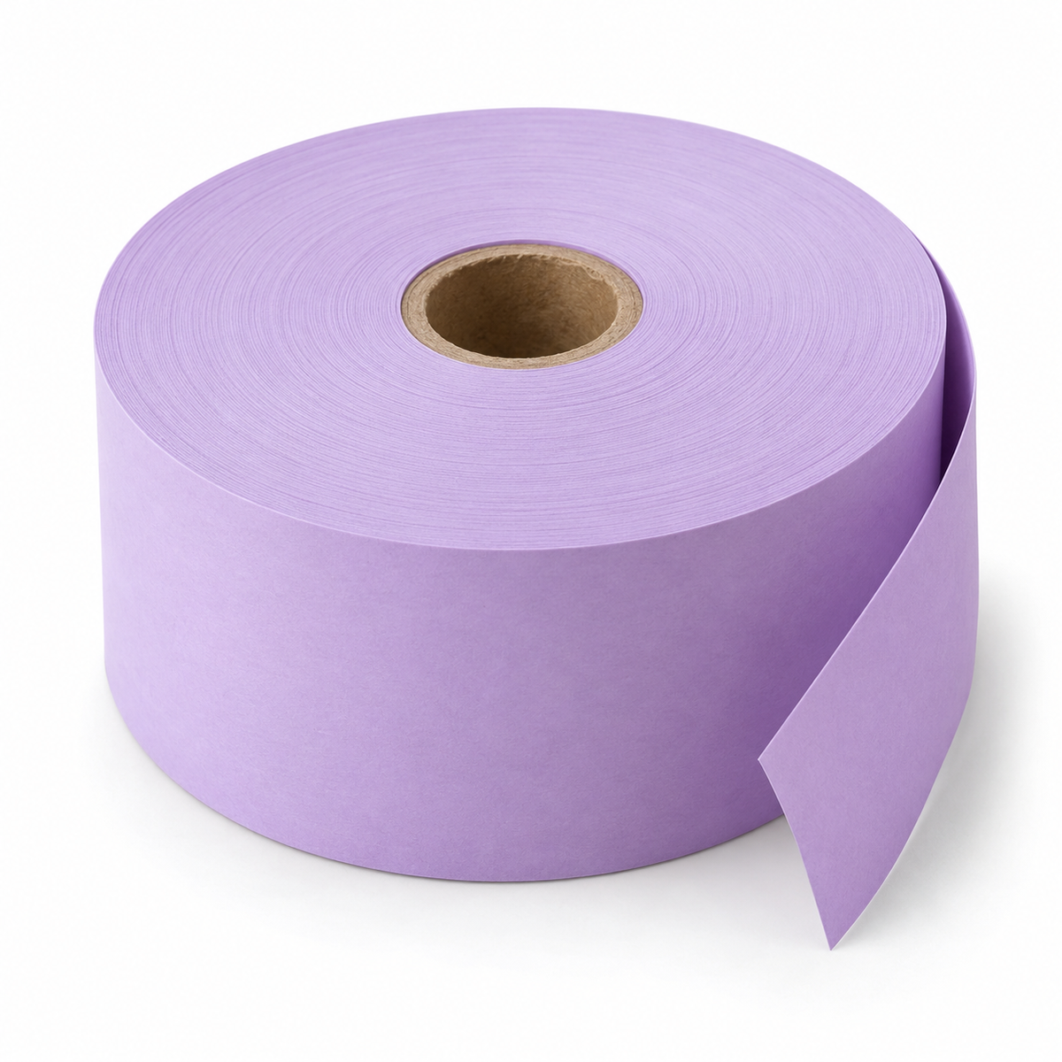 Purple 44mm till-paper roll — product illustration