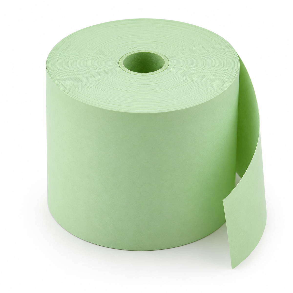 Green till-paper roll — product illustration