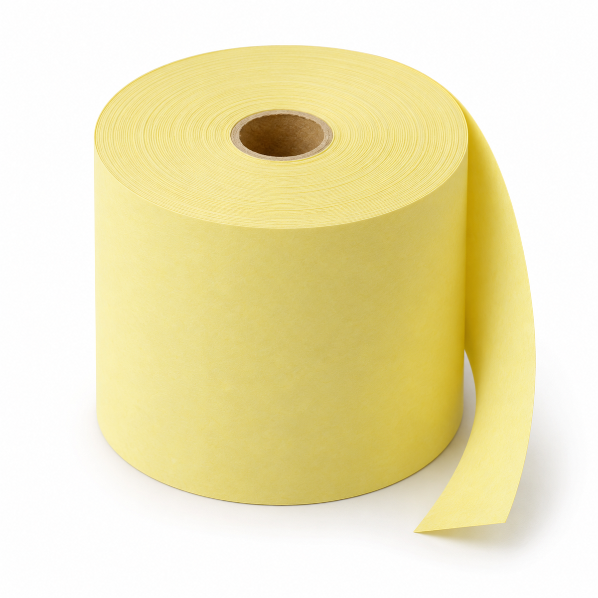 Yellow till-paper roll — product illustration