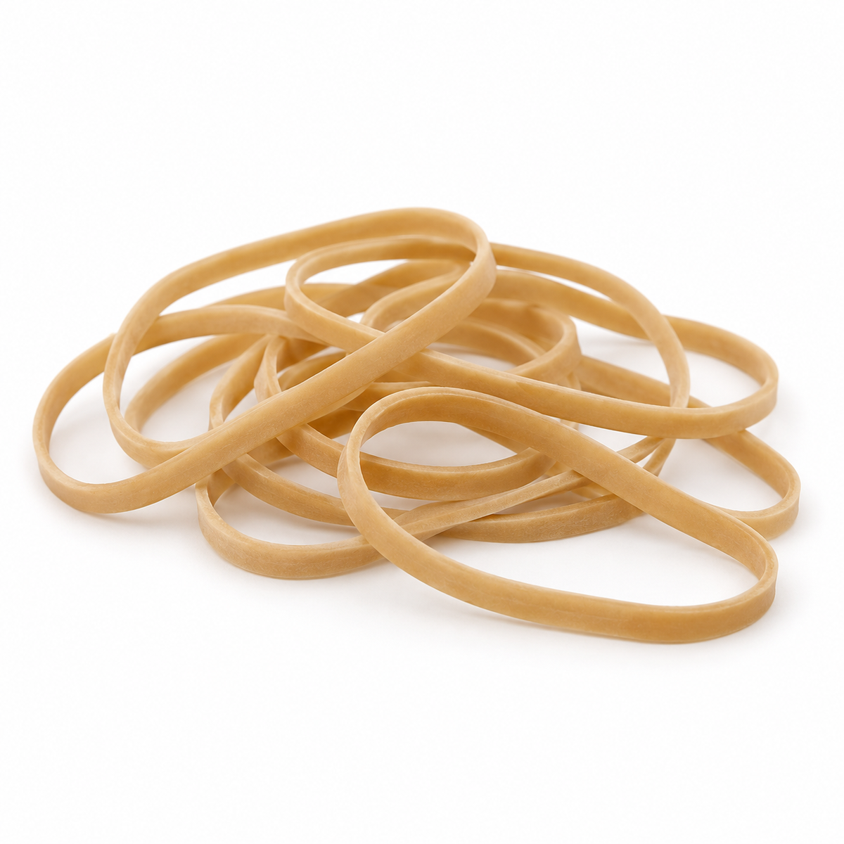 Natural rubber bands — product illustration