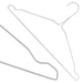 Notched White Wire Metal Coat Hanger 13G