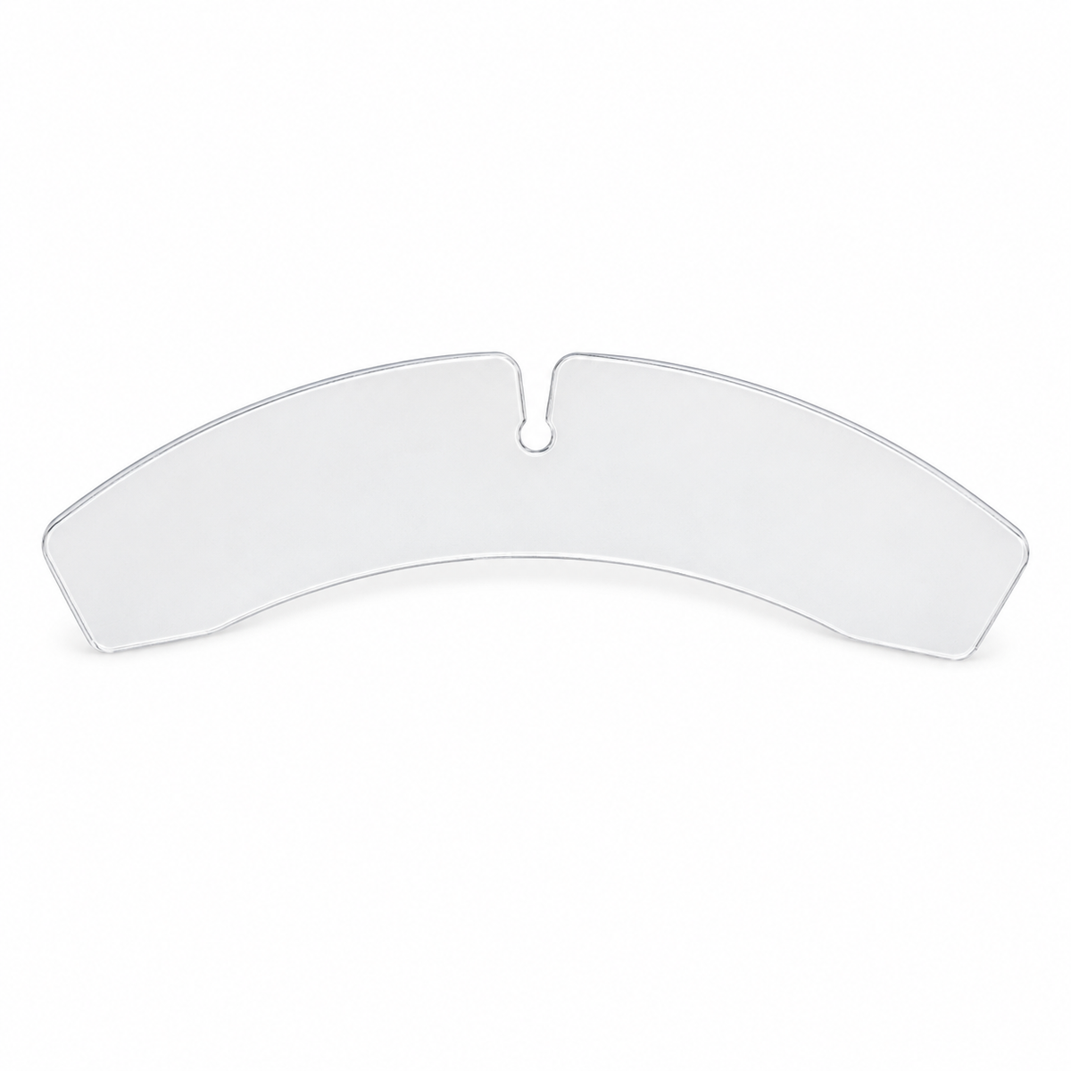 Clear PVC butterfly collar support — product illustration