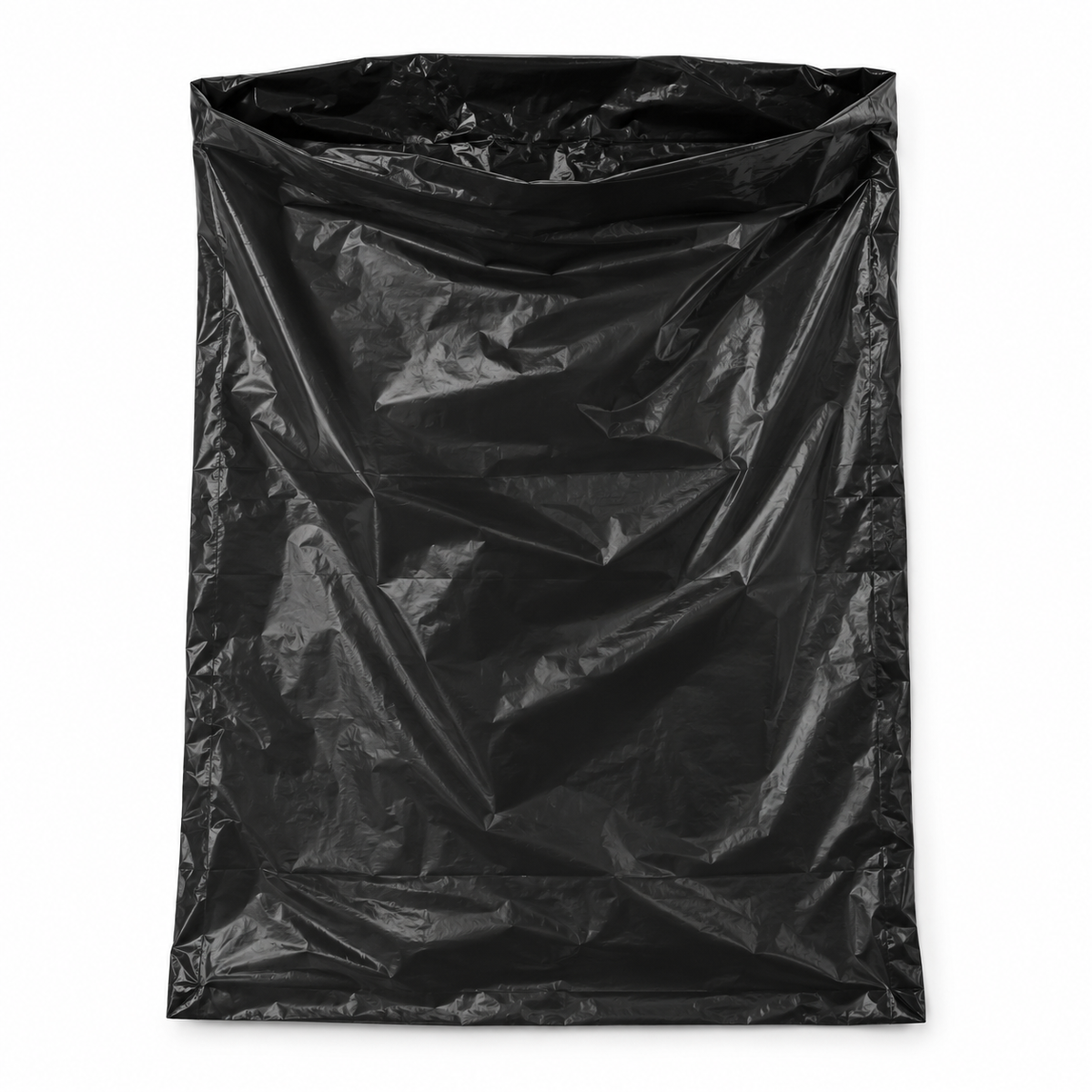 Black heavy-duty bin liner — product illustration