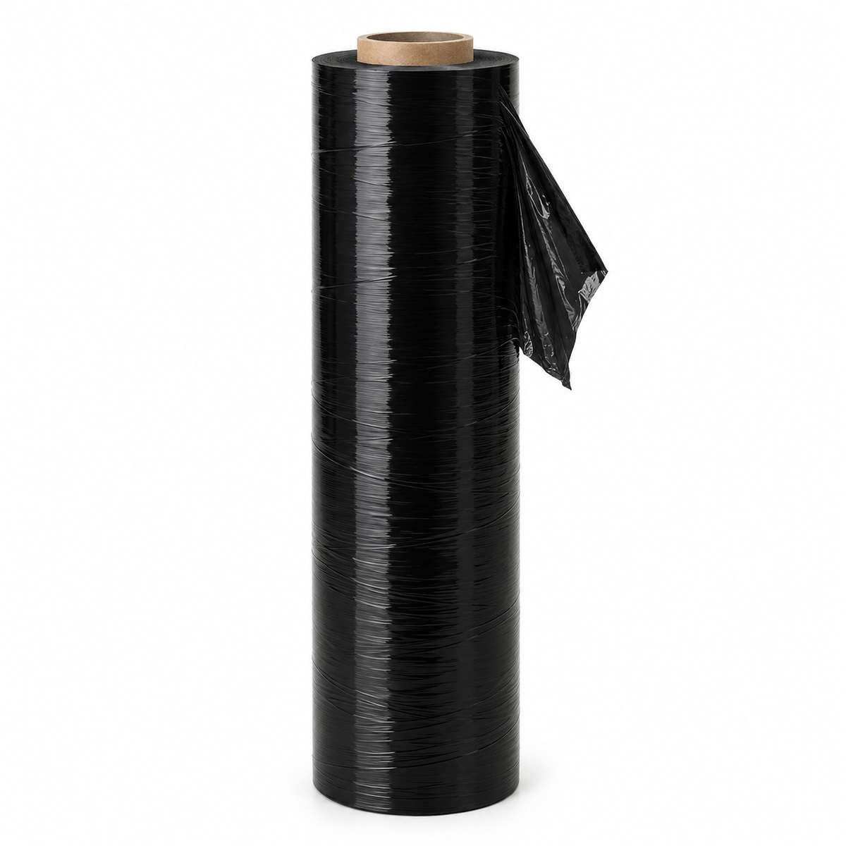 Black packaging-film roll — product illustration