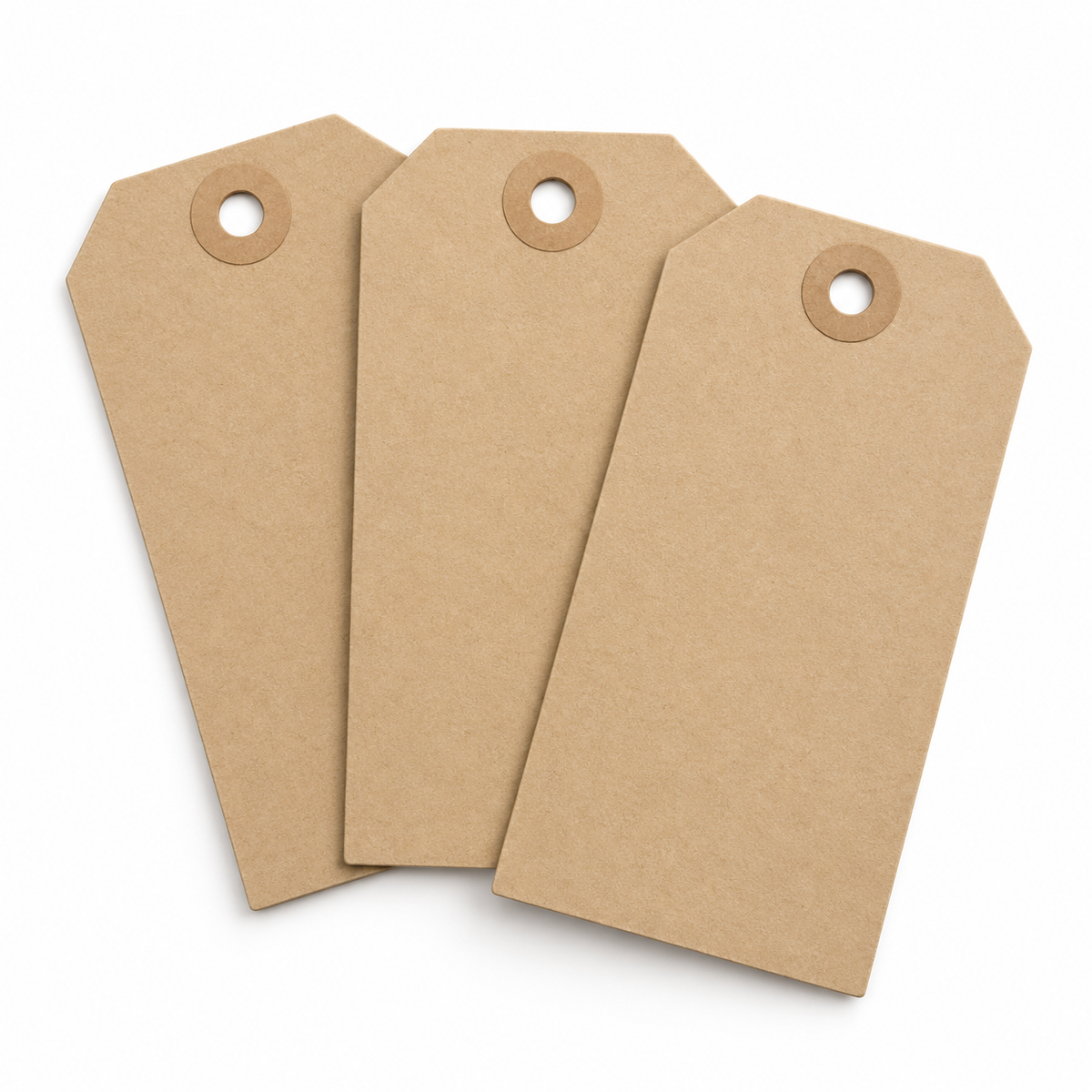 buff washered hamper tags — product illustration