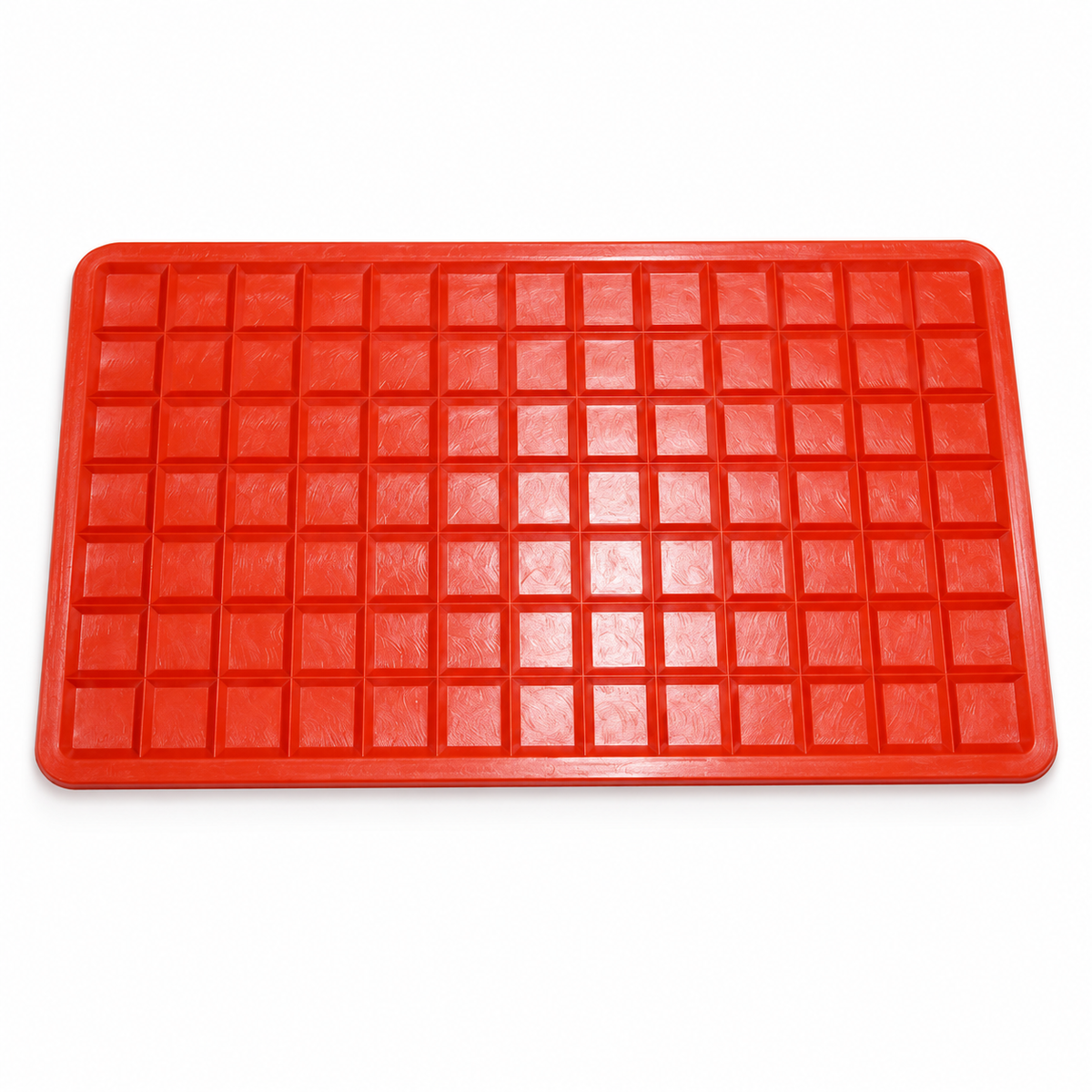 Red rubber iron-rest mat — product illustration