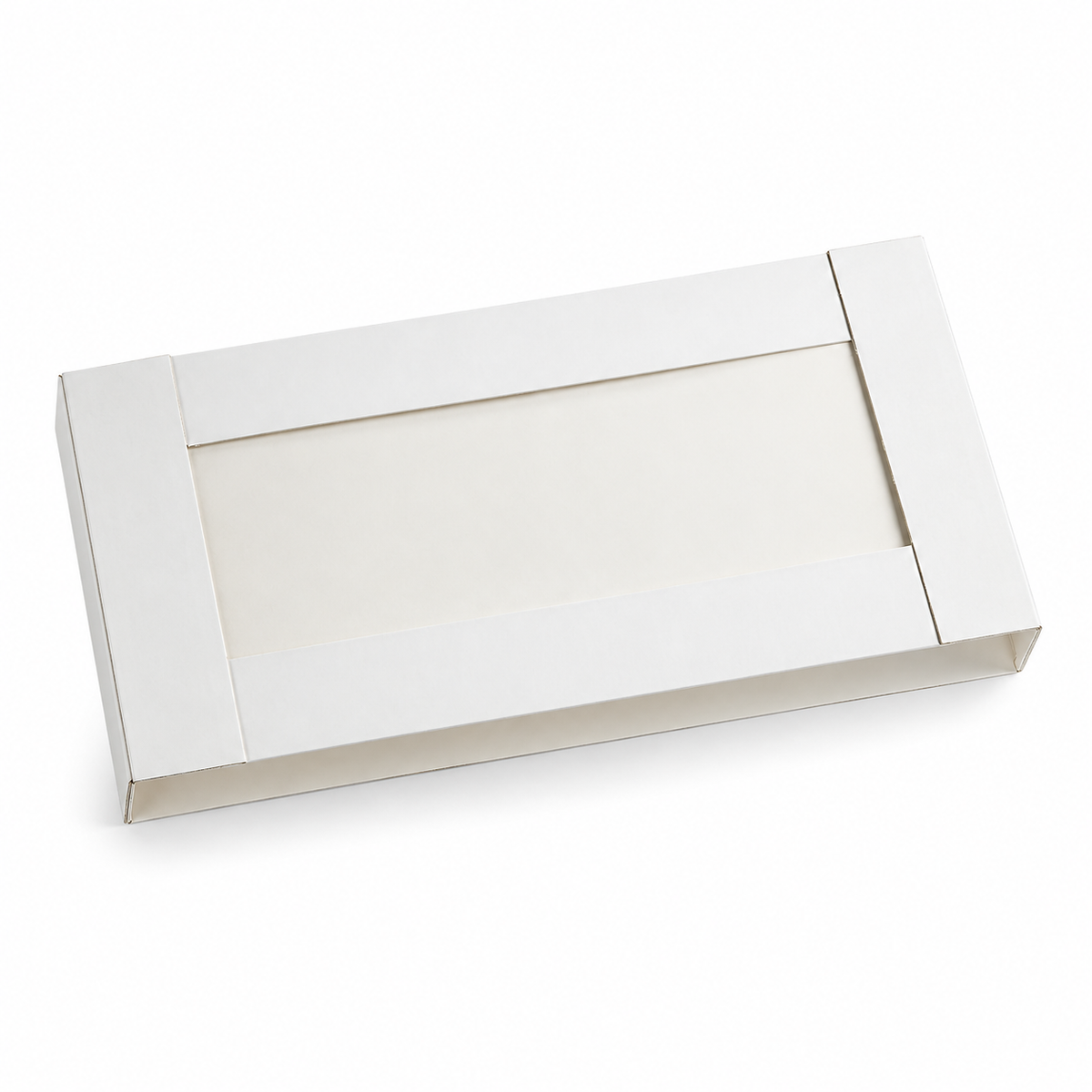 White laundry-box lid, 2-inch depth — product illustration