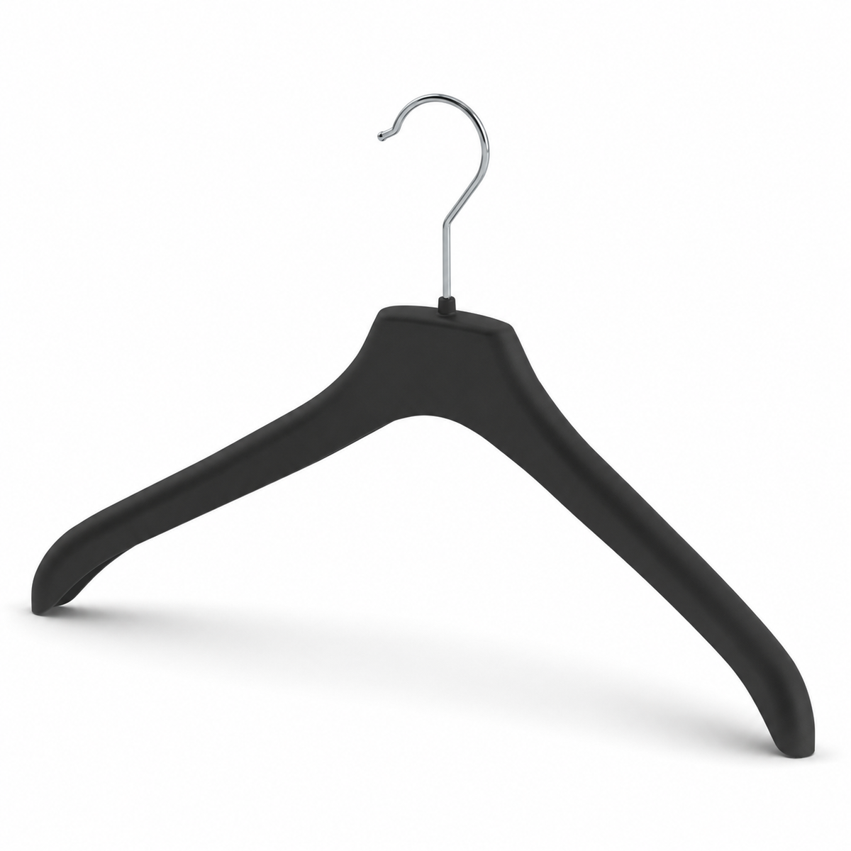 NF44 black plastic jacket hanger — product illustration