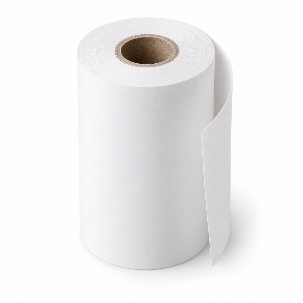 White thermal receipt-paper roll 57mm x 30mm — product illustration