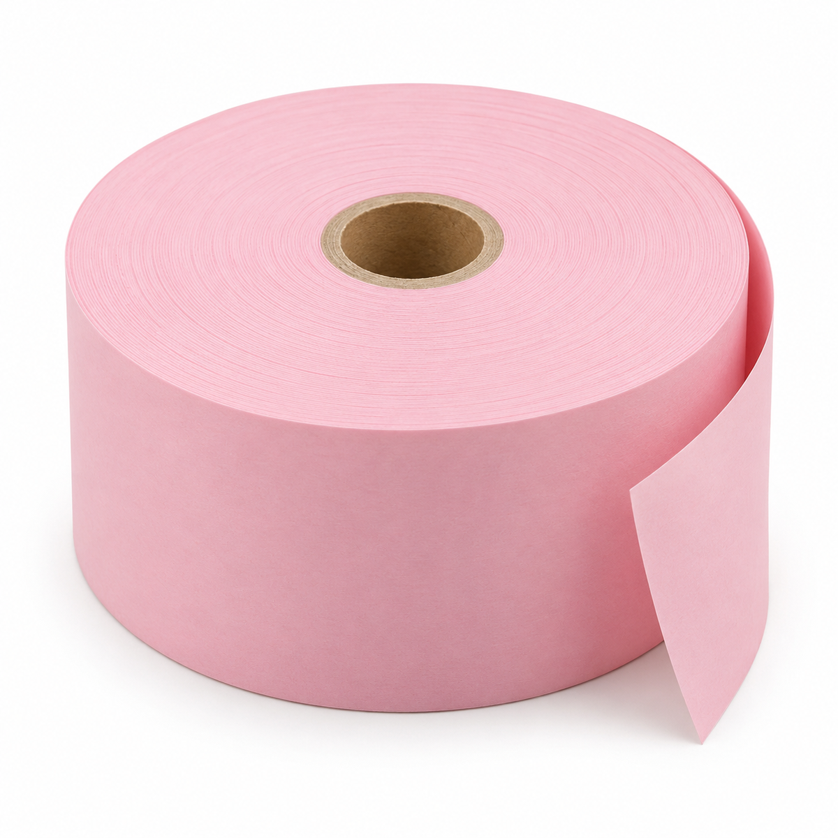 Pink 44mm till-paper roll — product illustration