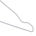 Notched White Wire Metal Coat Hanger 13G